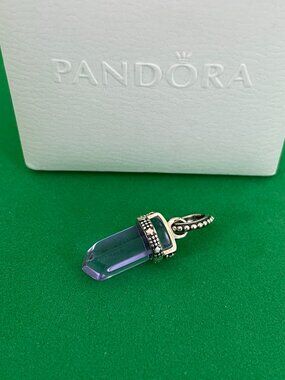 Pandora Purple Amulet Pendant  Sterling silver Charm